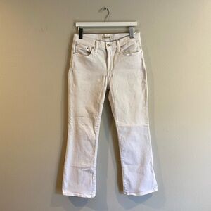 Madewell White Kick Out Crop Jeans Size 29 Minimalist Capsule